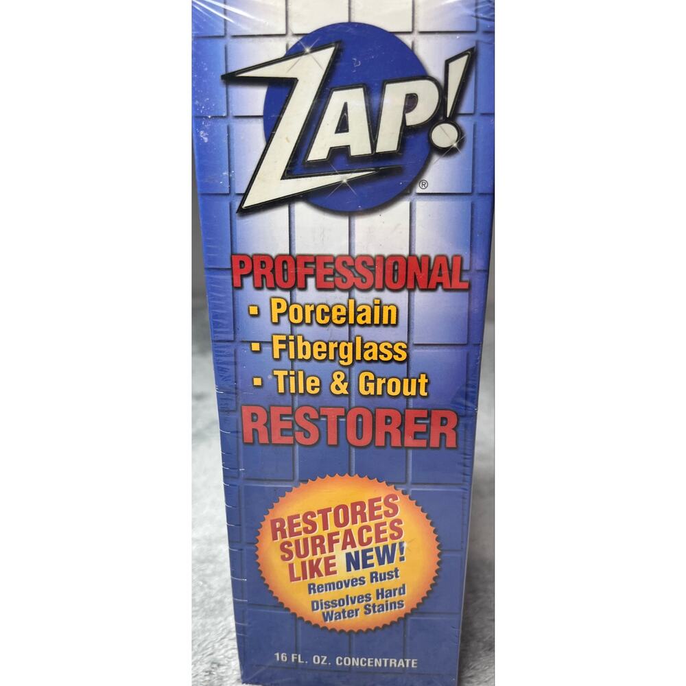 ZAP! Professional Cleaner‎ Porcelain Fiberglass Tile & Grout Restorer 2 Pack